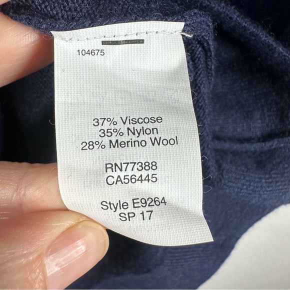 J. Crew Navy Blue Crew Neck Sweater - Picture 5 of 6